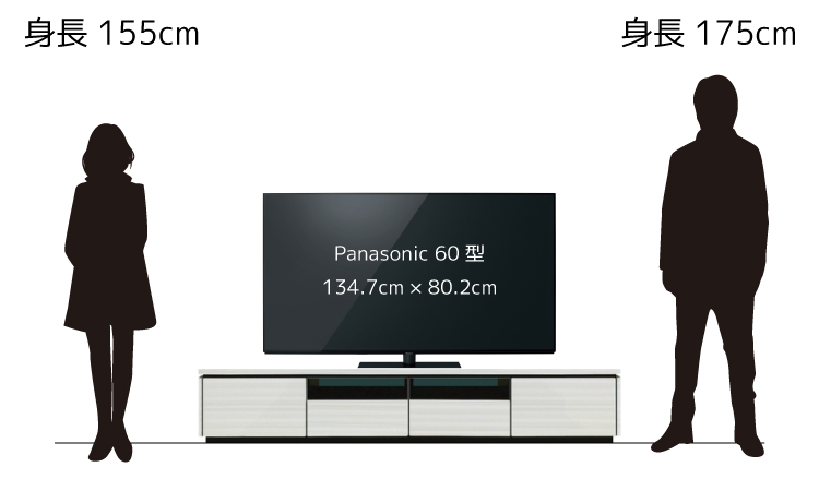 テレビボード購入時のヒント 60型を乗せるのに適したテレビ台のサイズは