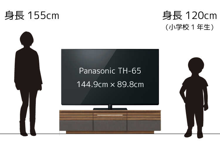 Hisense 65型テレビ ・テレビスタンド付き - 東京都の家具